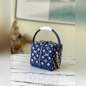 LV Модель M59611 Джинсовый синий Сумка SQUARE Дизайн вдохновлен ж