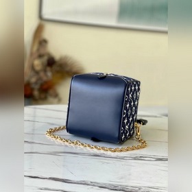 LV Модель M59611 Джинсовый синий Сумка SQUARE Дизайн вдохновлен ж