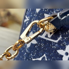 LV Модель M59611 Джинсовый синий Сумка SQUARE Дизайн вдохновлен ж