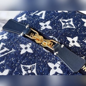 LV Модель M59611 Джинсовый синий Сумка SQUARE Дизайн вдохновлен ж