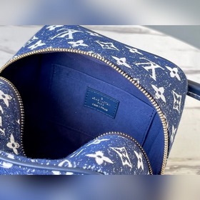 LV Модель M59611 Джинсовый синий Сумка SQUARE Дизайн вдохновлен ж