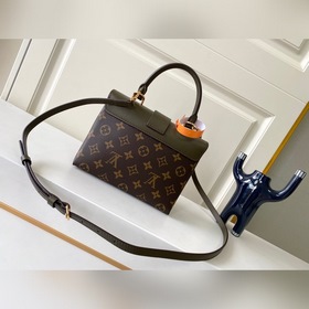 LV модель M44797 зеленая сумка через плечо Кожа является подлинно