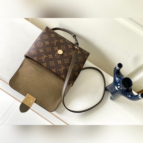LV модель M44797 зеленая сумка через плечо Кожа является подлинно