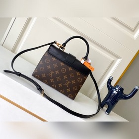 LV модель M44141, черная сумка через плечо Кожа является подлинно