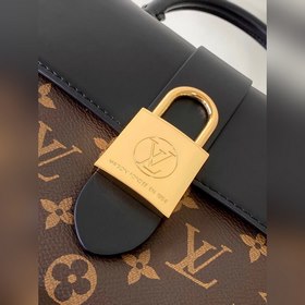 LV модель M44141, черная сумка через плечо Кожа является подлинно