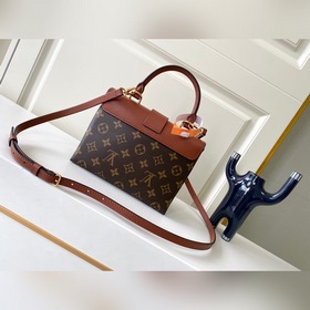 LV модель M44654, коричневый, сумка через плечо Кожа является под