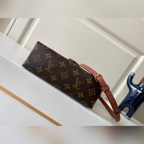 LV модель M44654, коричневый, сумка через плечо Кожа является под