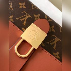 LV модель M44654, коричневый, сумка через плечо Кожа является под