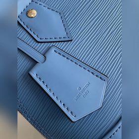 LV Модель 57426 Синяя сумка через плечо Сумка Alma BB из яркой ко