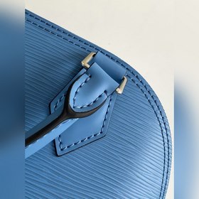 LV Модель 57426 Синяя сумка через плечо Сумка Alma BB из яркой ко