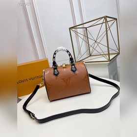 LV Модель M45840 Коричневая сумка Speedy Bandoulière 25 В осенне