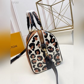 LV Модель M45840 Коричневая сумка Speedy Bandoulière 25 В осенне