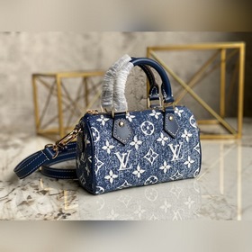 LV NANO SPEEDY Сумка Модель M81168 Синий деним Серия сумок Speed