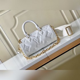 LV PAPILLON BB Сумка Модель M59827 Белый Эта сумка Papillon BB из
