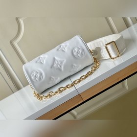 LV PAPILLON BB Сумка Модель M59827 Белый Эта сумка Papillon BB из