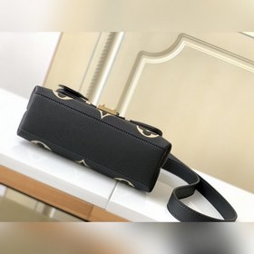 Сумка LV Madeleine BB, модель M46008, черная с тиснением, маленьк