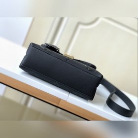Сумка LV Madeleine BB, модель M46008, черная с тиснением, маленьк