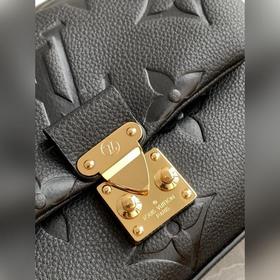 Сумка LV Madeleine BB, модель M46008, черная с тиснением, маленьк
