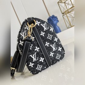 LV SPEEDY BANDOULIERE 25 Сумка-подушка Модель M59609 Черный деним