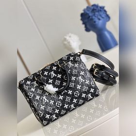 LV SPEEDY BANDOULIERE 25 Сумка-подушка Модель M59609 Черный деним