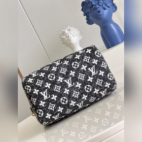 LV SPEEDY BANDOULIERE 25 Сумка-подушка Модель M59609 Черный деним