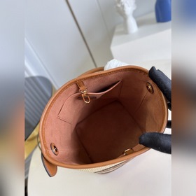 LV Модель M59962 Коричневая сумка-ведро Серия плетеных сумок с в