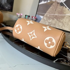 LV Nano Speedy сумка, модель M81456, коричневая с шелкографией  