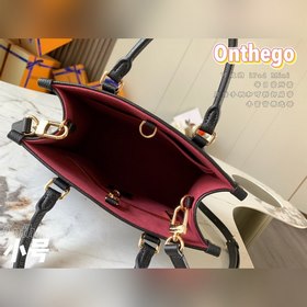 LV Модель M45659 Черно-белый принт  Onthego маленькая сумка-тоу