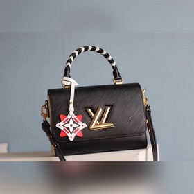 Средняя сумка LV Twist через плечо Средняя сумка Twist из зернист
