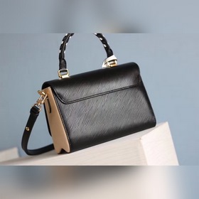 Средняя сумка LV Twist через плечо Средняя сумка Twist из зернист