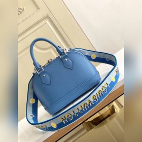 LV Alma BB сумка, модель M57426, синяя Сумка Alma BB из разноцве