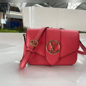 Сумка LV Tofu Модель： M55949 Розовый Сумка LV Pont 9 изготовлена 