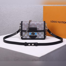 Сумка LV Mini Dauphine Модель： M55454 Кожа теленка с принтом Mono