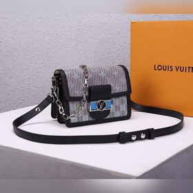 Сумка LV Mini Dauphine Модель： M55454 Кожа теленка с принтом Mono