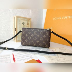 LV Модель M69203 Сумка на цепочке, кофейный цвет с шелкографией Э