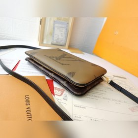 LV Модель M69203 Сумка на цепочке, кофейный цвет с шелкографией Э
