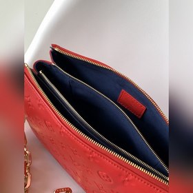 LV Модель M57792 Ярко-красная маленькая сумка с цепочкой через п