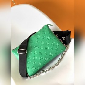 LV Модель M57936 Зеленая сумка Coussin Small с цепочкой через пле