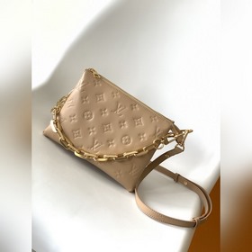 LV модель M58268, сумка Coussin BB, цвет： земляной желтый Эта сум