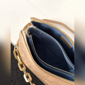 LV модель M58268, сумка Coussin BB, цвет： земляной желтый Эта сум