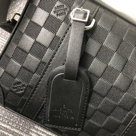 Почтовая сумка LV Sirius, модель N45286, полностью из кожи с тисн