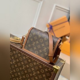 LV  Мини-сумка Dauphine с желтыми цветами Сумка через плечо Нов