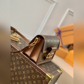 LV  Мини-сумка Dauphine с желтыми цветами Сумка через плечо Нов