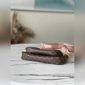 LV Модель 44823 Розовый Multi Pochette Accessoires Сумка Сочетае