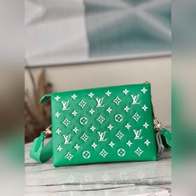 LV Coussin маленькая сумка, модель M20760, зеленая Эта сумка Cou