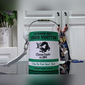 Сумка LV PAINT CAN Зеленая шелкография Сумка LV Paint Can с мета