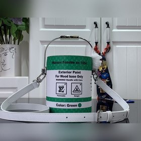 Сумка LV PAINT CAN Зеленая шелкография Сумка LV Paint Can с мета