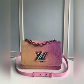 LV Модель M59896 Сумка среднего размера Twist с градиентным розов