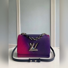 LV Модель M59896 Фиолетовая сумка Twist среднего размера через п