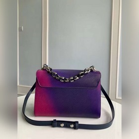 LV Модель M59896 Фиолетовая сумка Twist среднего размера через п
